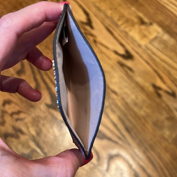 Kate Spade Burgess Court Chain Clutch in rose gold with matching card case NWT - Picture 4 of 7